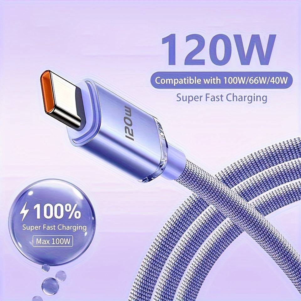 6A Super Fast Charging Cable USB Type C Charge Data Cord for Xiaomi Huawei Samsung OPPO Charger Wire for Mobile Phone Power Bank USB C Cable Charger USB Cable USB to Type-C Fast Charge Wire for Car Charger Cable