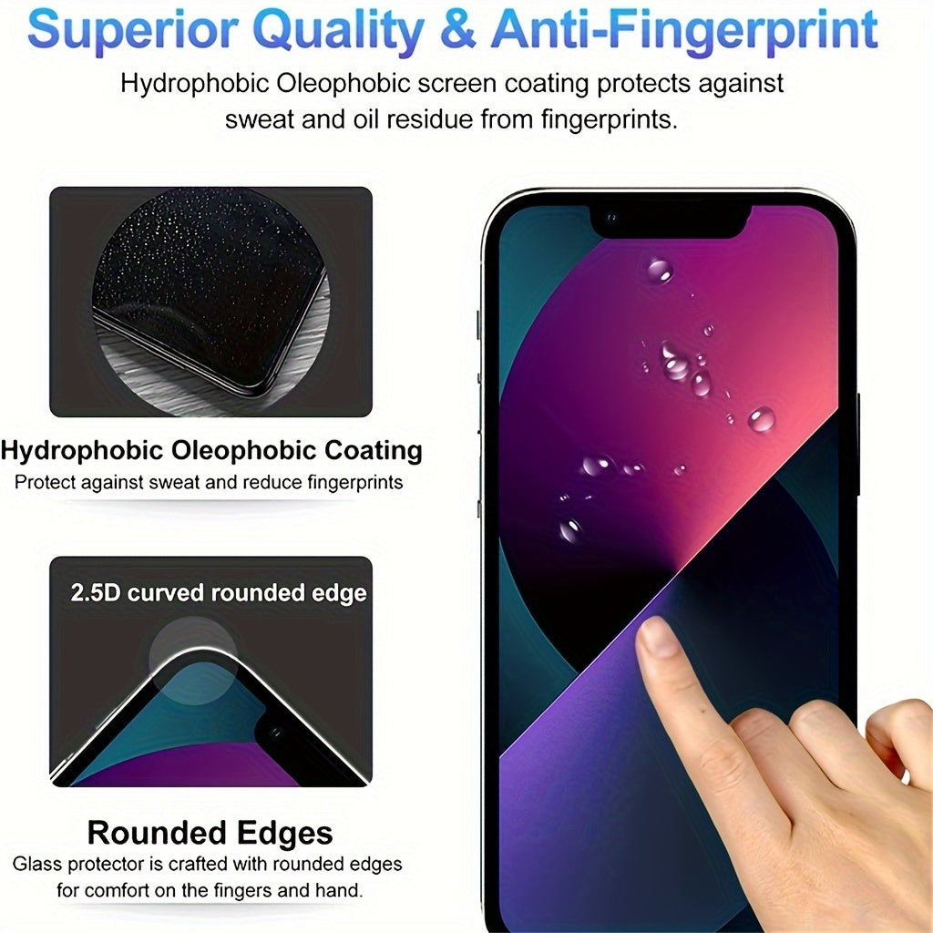 3pcs HD Full Cover Screen Protector For iPhone 17 16 15 Pro Max 17 Air 16e 14 13 12 11 Pro Max 14 15 16 Plus Tempered Glass For iPhone 11 12 13 14 15 16 17 16e Protection Glass
