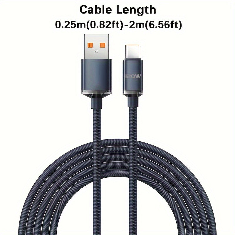6A Super Fast Charging Cable USB Type C Charge Data Cord for Xiaomi Huawei Samsung OPPO Charger Wire for Mobile Phone Power Bank USB C Cable Charger USB Cable USB to Type-C Fast Charge Wire for Car Charger Cable